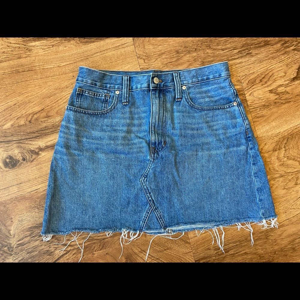 Madewell denim skirt